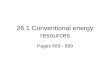 26.1 Conventional Energy Resources