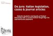 De jure: Italian legislation, case law and journals