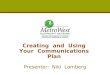 Creating & Using Your Communications Plan: a workshop for the MetroWest Nonprofit Network