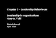 Padraig Carroll MBA leadership presentation Gary A. Yukl - Leadership in organisationschapter 3
