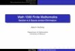 Math 1300: Section 4- 3 Gauss-Jordan Elimination