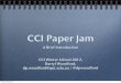 CCI Winter School Paper Jam Intro