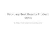February best beauty product