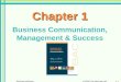 Ch 1: Business Communication