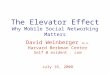 Mobile Social Networks