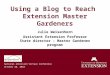 Using a blog to reach Extension Master Gardeners