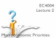 EC4004  Lecture 2 Macroeconomic Stability