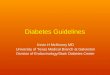 Diabetes Guidelines