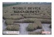 Webinar: Mobile Device Management