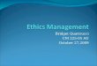 Ethics Management Presentation