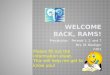 Welcome back, rams! precal