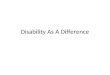 Lecture 9   disability