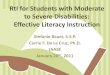 RtI for students with significant disabilities