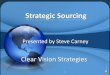 Clear Vision Strategies Sourcing Maturity Model