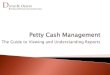 Petty Cash Management - The Guide to Viewing and Understanding Reports