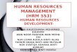 Hrm  human resources development