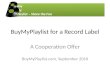 BuyMyPlaylist - Cooperation Offer for Record Companies