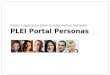 PLEI Portal Project Personas