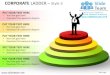 Corporate ladder design 3 powerpoint presentation templates