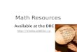Math resources