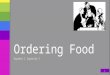 Ordering food