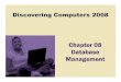 CSC1100 - Chapter08 - Database Management