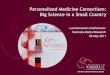 Presentation Personalized Medicine Consortium