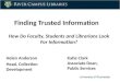 Finding trusted information final