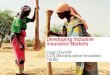 Developing inclusive insurance markets