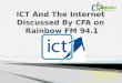 Read or Listen to CFA’s Interview on ICT and the Internet on Rainbow FM 94.1