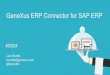 GeneXus ERP connector para SAP ERP