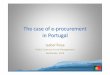 The case of eProcurement in Portugal
