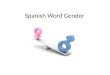 Spanish Gender & Number