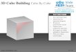 3d cube building cube by cube powerpoint ppt templates