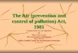 The Air (Prevention And Control Of Pollution