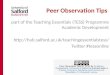 Peer Observation Tips for TESS