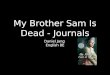 Summaries For My Brother Sam Is Dead - Daniel J13