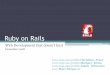 Ruby On Rails - 2. Rails Introduction