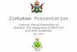 Towards Virtual Elimination of Pediatric HIV: Adaption of WHO HIV and AIDS Guidelines - Zimbabwe