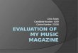 Evaluation of music magazine   chris smith