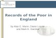 Finding The English Poor