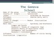 Geneva school