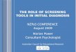 Marian Power -The Role of Screening Tools in Initial Diagnosis