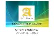 Open evening 4 dec 2013 v2