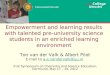 Influences on empowerment of talented secondary science students dortmund2