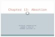 Chp 13 abortion