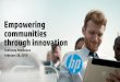 Empowering Communities Through Innovation