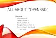 OPENBSD - Report in Operating System