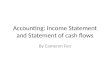 Accounting: Income statement and cash flow