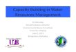 Capacity building in water resources management by dr. elma kay